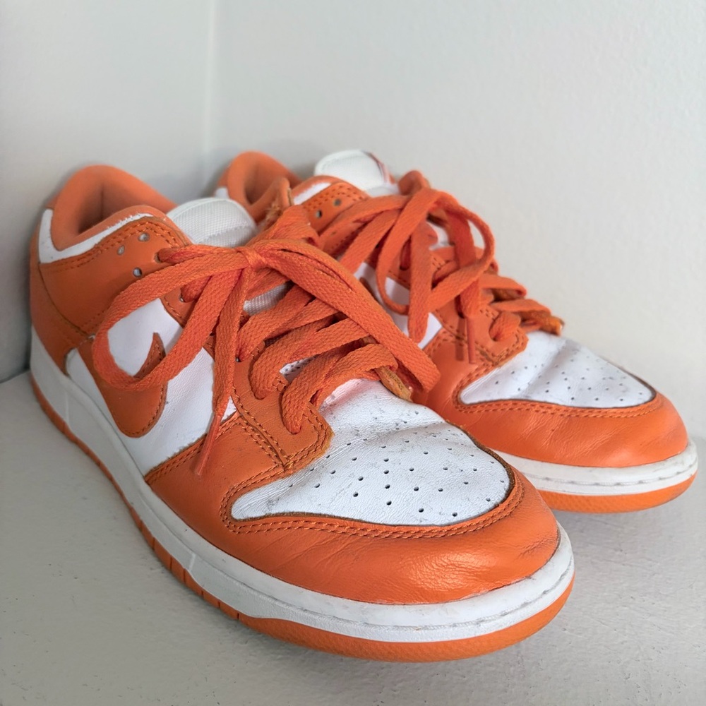 Nike Orange and White Sneakers